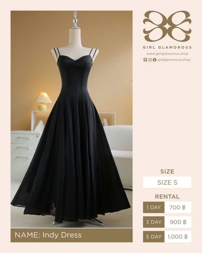 Indy Dress GIRL GLAMOROUS ร้านเช่าชุด