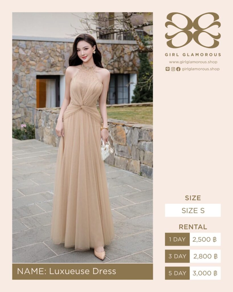 Luxueuse Dress GIRL GLAMOROUS ร้านเช่าชุด