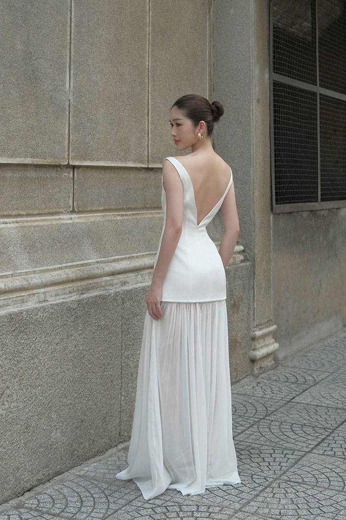 Taffeta Skilk Dress