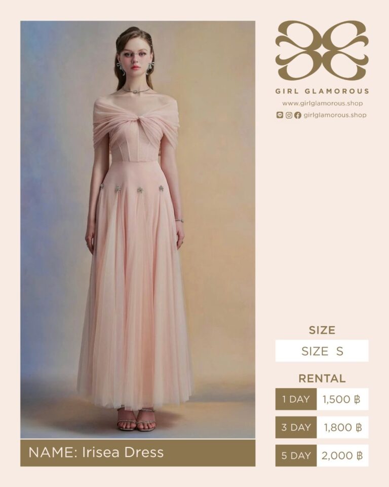 Irisea Dress GIRL GLAMOROUS ร้านเช่าชุด