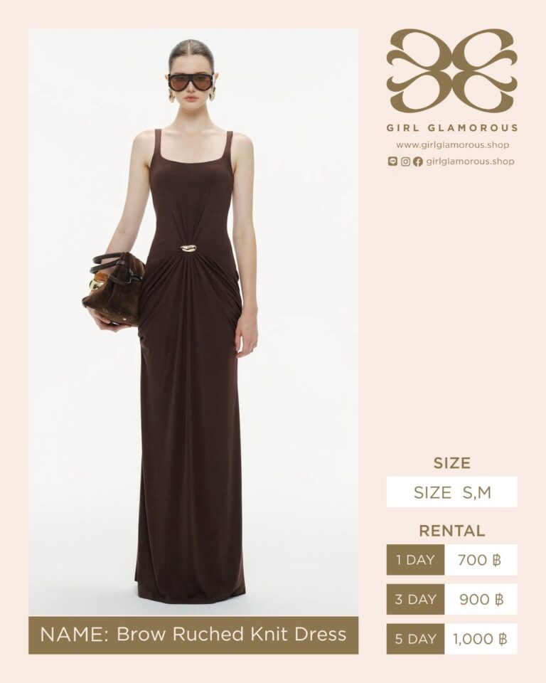 Brow Ruched Knit Dress