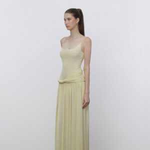 ร้านเช่าชุดราตรี Butter Yellow Strap Maxi Dress