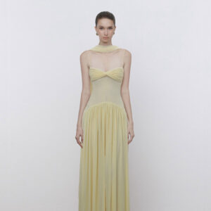 ร้านเช่าชุดราตรี Butter Yellow Twist Dress