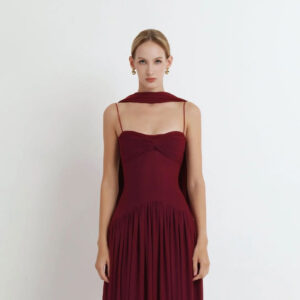 ร้านเช่าชุดราตรี Red Twist Dress