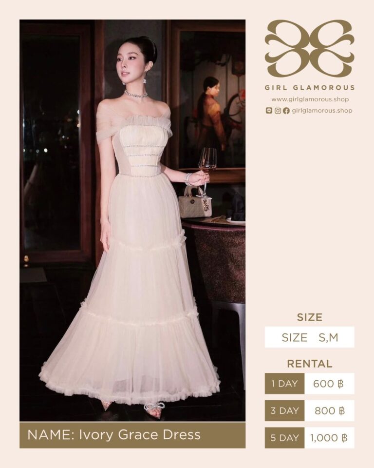 Ivory Grace Dress GLAMOROUS ร้านเช่าชุด