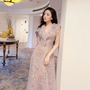 ร้านเช่าชุดราตรี Champagne Glow Dress