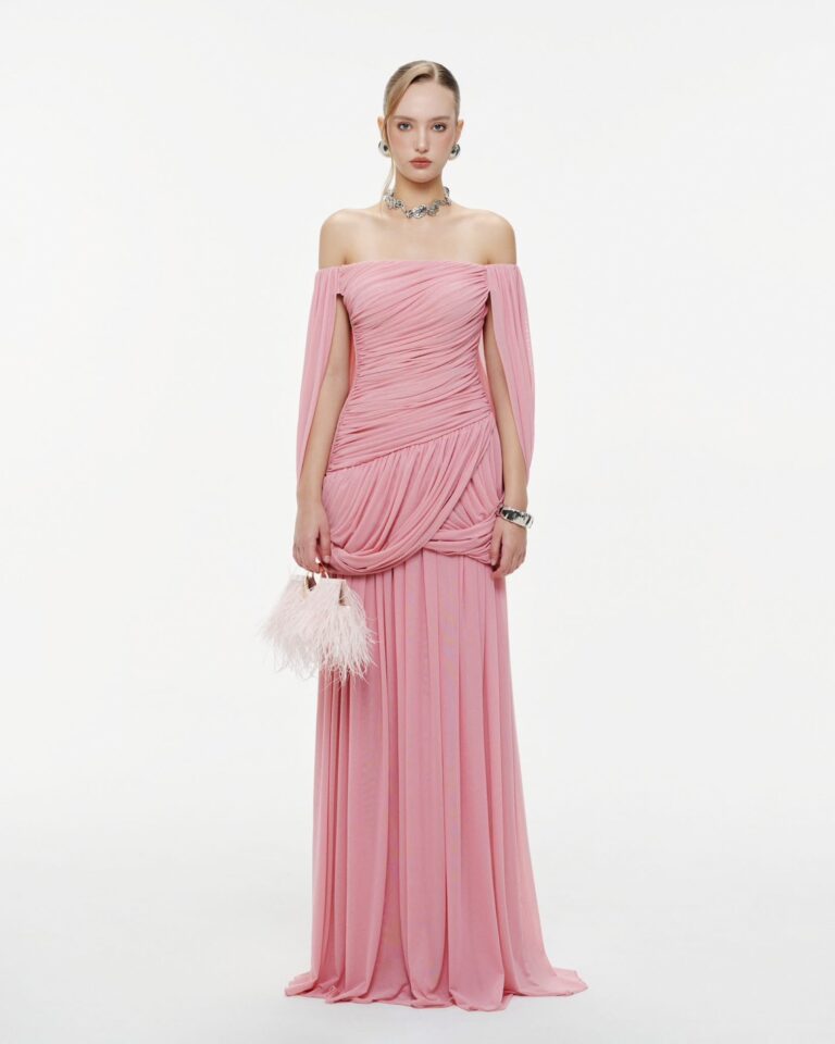 ร้านเช่าชุดราตรี Ruched Ruched Pink Dress