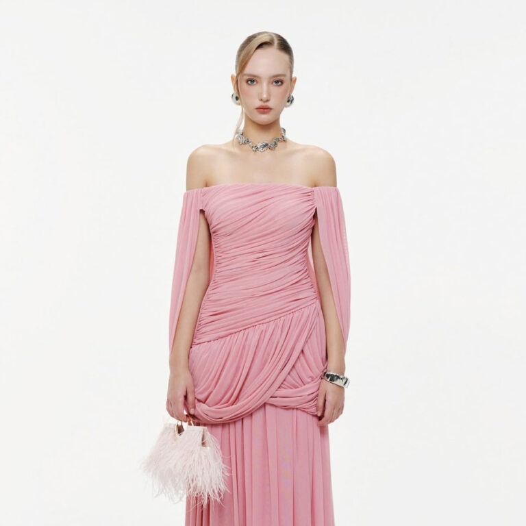 ร้านเช่าชุดราตรี Ruched Ruched Pink Dress