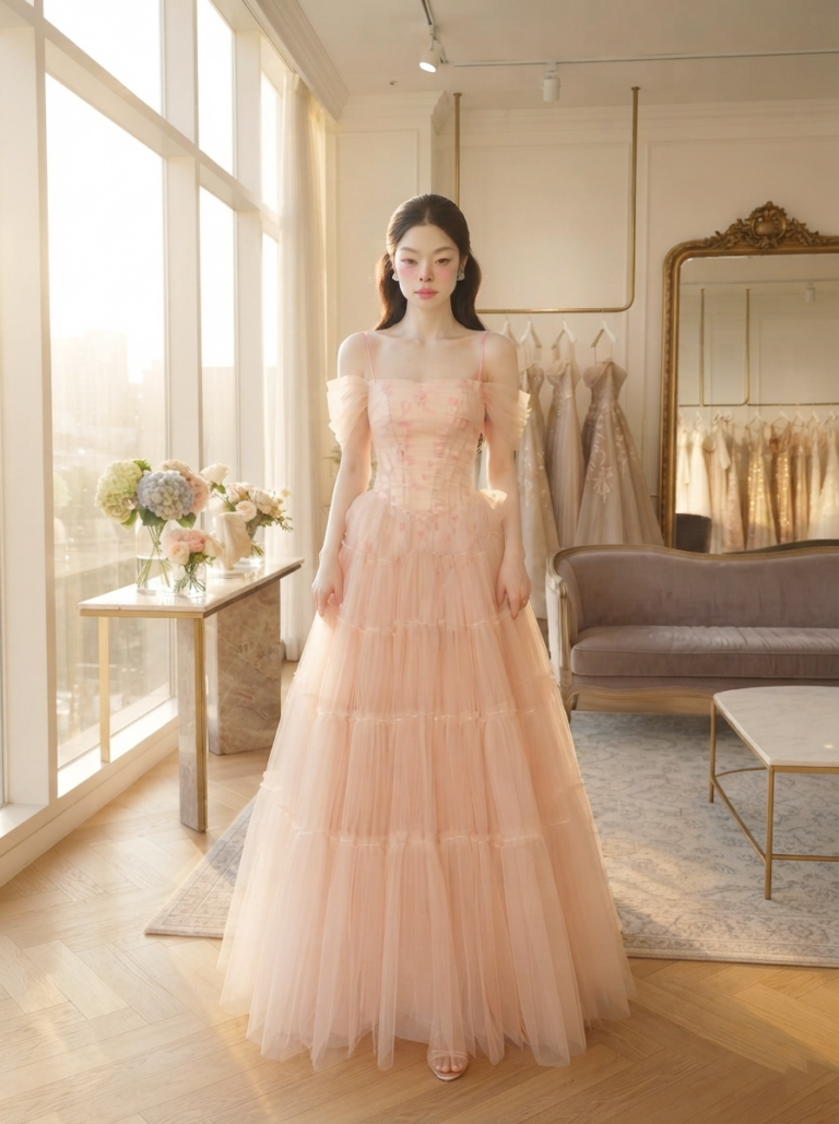ร้านเช่าชุดราตรี Posy Pink Dress